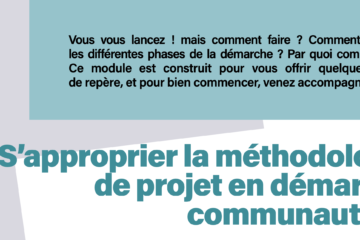 S’approprier la méthodologie de projet en démarche communautaire